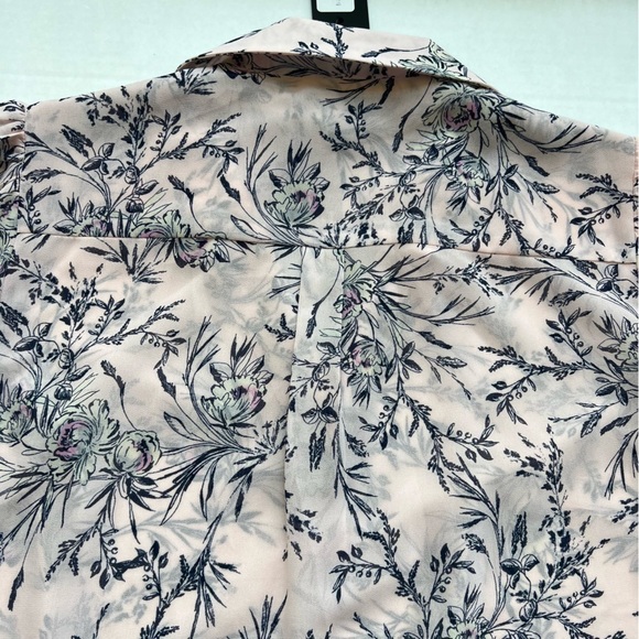 Kut from the Kloth Erin blouse floral print long sleeve crepe blouse small - Picture 6 of 14